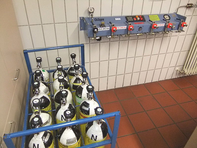 Fülleiste der Atemschutzwerkstatt