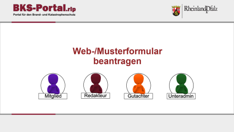 (Muster-) Webformulare beantragen