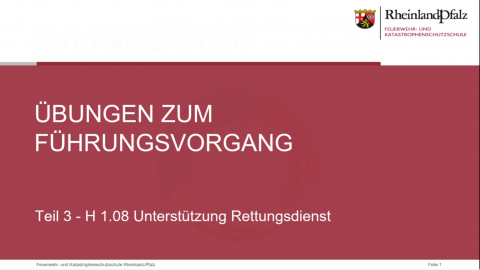Übungen zum Führungsvorgang - Teil 3