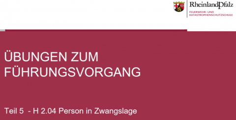 Übungen zum Führungsvorgang - Teil 5