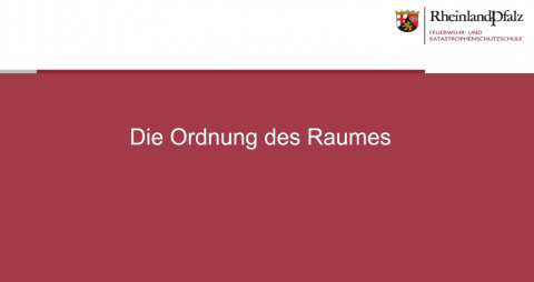 Ordnung des Raumes